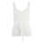 P.A.R.O.S.H. P.A.R.O.S.H. Knitted Crop Top Ribbed Tank Top WHITE