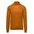 Tagliatore Orange Turtleneck With Rib Trim In Wool And Silk Man Tagliatore ORANGE