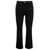 Icon Denim Black High-Waisted Mini Flare Jeans In Cotton Blend Denim Woman Black