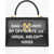 Off-White Printed Leather Jitney Handbag Black