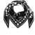 Marcelo Burlon Paisley Patterned Triangle Scarf Black