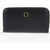 Orciani Leather Continental Wallet With Golden Detail Black