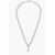 Marcelo Burlon Silver-Tone Effect Chain Necklace With Pendant Silver