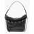 Off-White Solid Color Leather Biker Tire Weekend Bag Black