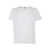 Dondup White t-shirt with logo plate Gray