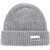 Ganni Beanie Hat With Logo Patch PALOMA MELANGE