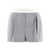 Alexander Wang Alexander Wang High-Waist Pleated Shorts With Logo Elastic GREY