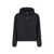 Alexander Wang Alexander Wang Puff Logo Hoodie In Structured Terry Black