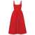 Self-Portrait Self-Portrait Taffeta Midi Dress With Crystals RED