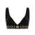 Versace Versace Triangle Bra In Stretch Cotton With Greek Key Pattern Black