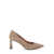 POLLINI Beige Pumps With Geometric Heel In Suede Woman Beige