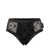 MARINE SERRE Marine Serre Mesh Flock Moonogram Briefs Black