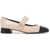 Tory Burch "Mary Jane With Contrasting Toe Cap" ROSE PINK / PERFECT BLACK