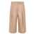 Loewe Loewe x Paula's Ibiza Cotton Pleated Cropped Trousers Beige