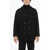 Neil Barrett Wool Blend Double Breasted Peacoat Black