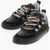 Marcelo Burlon Leather Ticinella Low Top Sneakers With Maxi Strings Black