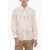 Neil Barrett Loose Fit Fairisle Thunderbolt Shirt Beige