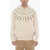 Neil Barrett Fleeced Cotton Fairisle Thunderbolt Hoodie Beige