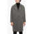 Neil Barrett Herringbone Virgin Wool Oversized Coat Black & White