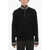 Neil Barrett Ribbed Blouson Fit Half Zip Sweater Black