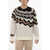 Neil Barrett Wool Boxy Fit Crew-Neck Sweater Beige