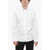 Neil Barrett Cotton Slim Fit Shirt With Thunderbolto Embroidery Black & White