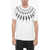 Neil Barrett Slim Fit Fairisle Thunderbolt Crew-Neck T-Shirt White