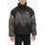 Neil Barrett Padded Jacket With Vegan Leather Trims Black