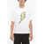 Neil Barrett Slim Fit Rainbolt Crew-Neck T-Shirt White