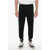 Neil Barrett Neoprene Skinny Fit Biker Joggers With Contrasting Side Band Black