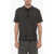 Neil Barrett Blouson Fit Polo Shirt With All-Over Thunderbolt Embroiderie Black