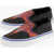 Marcelo Burlon Canvas Curves Wings Slip On Sneakers Black