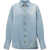 THE ATTICO Short Shirt Jacket LIGHT BLUE DENIM