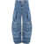 THE ATTICO Fern Cargo Pants LIGHT BLUE DENIM