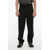 Neil Barrett Loose Fit Neoprene Pants With Belt Loops Black