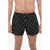 Neil Barrett All Over Thunderbolt Printed Swim Shorts Black