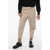 Neil Barrett Slim Fit Casual Pants With Contrating Side Bands Beige