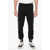 Neil Barrett Neoprene Skinny Fit Biker Joggers With Contrasting Side Band Black