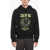 Neil Barrett Fleeced Cotton Easy Fit Zod Ac Hoodie Black