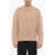 Neil Barrett Boxy Fit Crew-Neck Sweater With Logo Patch Brown