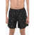 Neil Barrett All Over Thunderbolt Printed Swim Shorts Black