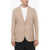 Neil Barrett Slim Fit Single Breasted Blazer Beige