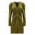 Ganni Ganni Velvet Dress GREEN