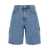 DUNST Blue Denim Bermuda Shorts In Cotton Woman BLUE