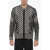 Neil Barrett Multi Patterned Wool Sweater White