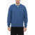 Neil Barrett Wool Blend Crew-Neck Sweater With Cut-Out Detail Blue