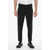 Neil Barrett Solid Color Slim Fit Pants With Ankle Button Black