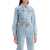 Self-Portrait Cropped Denim Jacket For Women LIGHT BLUE