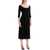 NORMA KAMALI Reversible V-Neck Dress BLACK