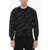 Neil Barrett Lightweight Cotton Crew-Neck Sweater With Thunderbolts Embro Black